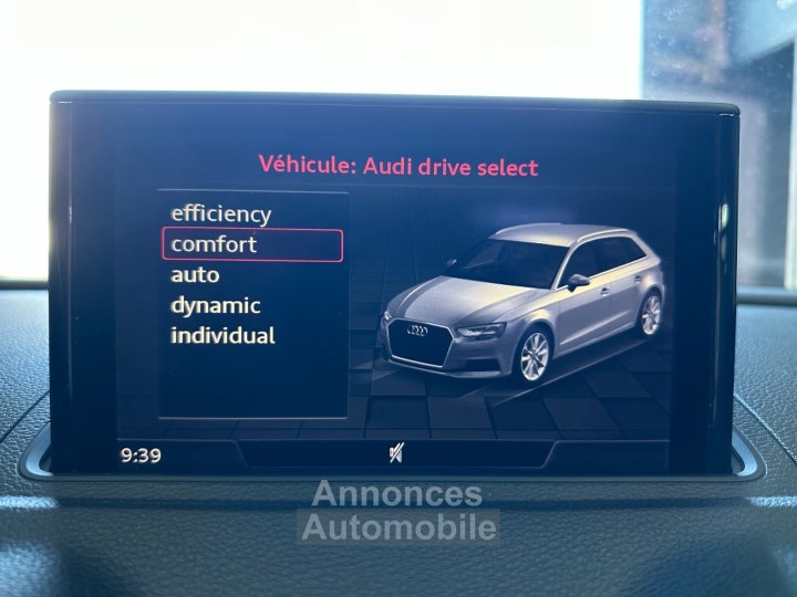 Audi A3 Sportback 35 TFSI CoD 150 Design / Apple car play / R&eacute;gulateur adaptatif/Feux Led - 18