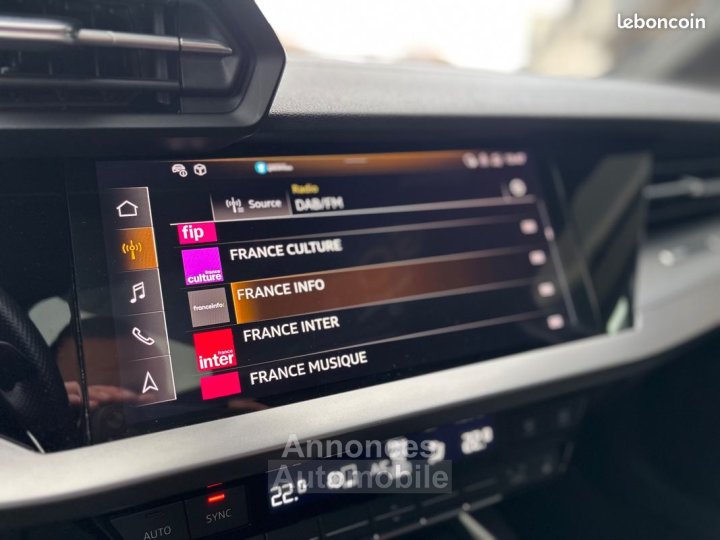 Audi A3 35 s line berline 15 tfsi 150ch mhev hybrid s-tronic toit ouvrant sieges chauffants - 16