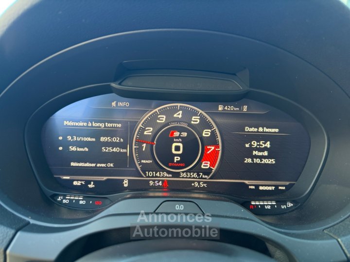 Audi S3 SPORTBACK 50 TFSI 300 S tronic 7 Quattro - Bang Olufsen - Carplay - GARANTIE 12 MOIS - 26