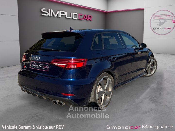 Audi S3 SPORTBACK 20 TFSI 310 S tronic 7 Quattro si&egrave;ge chauffant/cobra bang olufsen toit ouvrant r&eacute;gulateur full entretien garantie 12 mois - 3