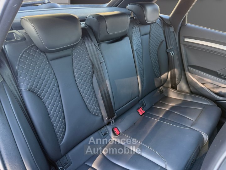Audi S3 SPORTBACK 20 TFSI 310 S tronic 7 Quattro si&egrave;ge chauffant/cobra bang olufsen toit ouvrant r&eacute;gulateur full entretien garantie 12 mois - 12