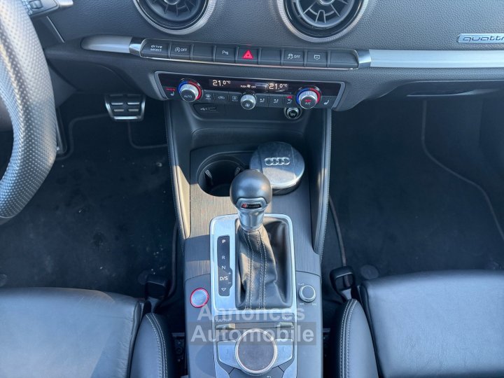 Audi S3 SPORTBACK 20 TFSI 310 S tronic 7 Quattro si&egrave;ge chauffant/cobra bang olufsen toit ouvrant r&eacute;gulateur full entretien garantie 12 mois - 13