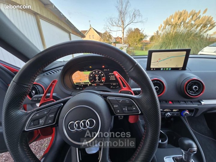 Audi S3 20TFSI 300CH S TRONIC QUATTRO ACC-GPS-LED-VIRTUAL COCKPIT-JANTES 19-CUIR- - 4