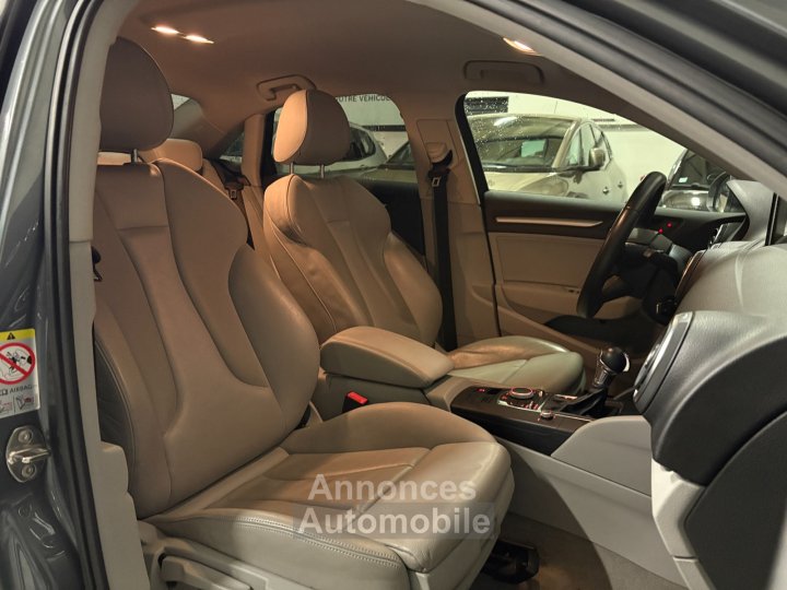 Audi A3 BERLINE 20 TDI 150 Attraction S tronic 6 - REGULATEUR - INTERIEUR CUIR - SIEGES CHAUFFANT - 13