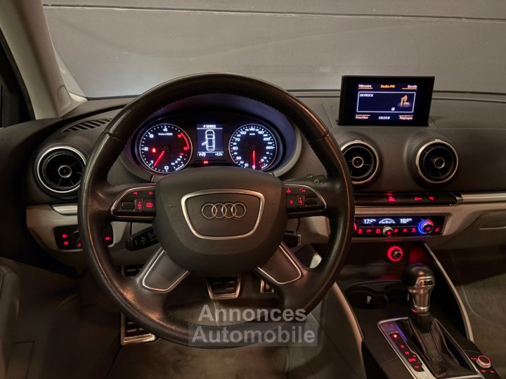 Audi A3 BERLINE 20 TDI 150 Attraction S tronic 6 - REGULATEUR - INTERIEUR CUIR - SIEGES CHAUFFANT - 15
