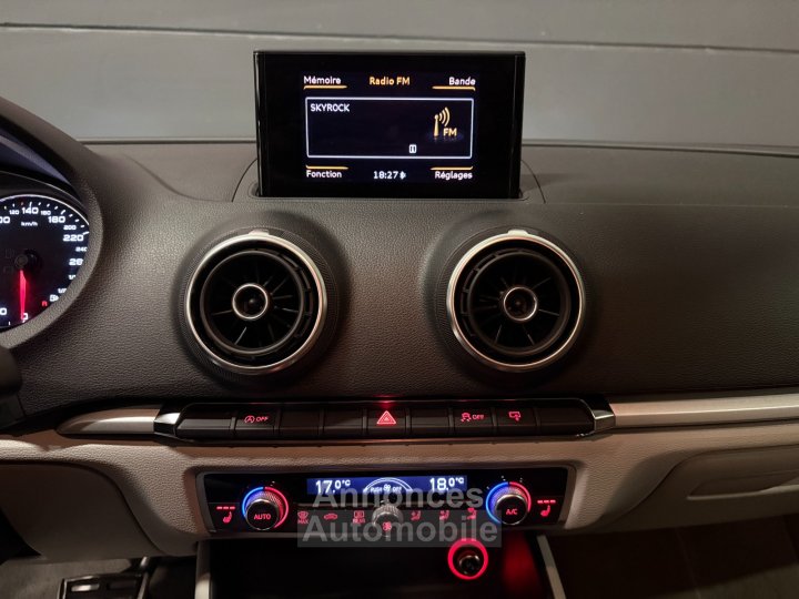 Audi A3 BERLINE 20 TDI 150 Attraction S tronic 6 - REGULATEUR - INTERIEUR CUIR - SIEGES CHAUFFANT - 16