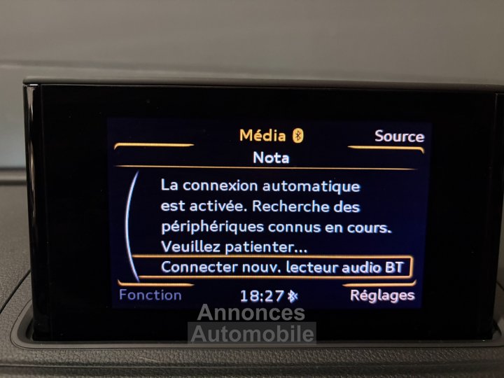 Audi A3 BERLINE 20 TDI 150 Attraction S tronic 6 - REGULATEUR - INTERIEUR CUIR - SIEGES CHAUFFANT - 19