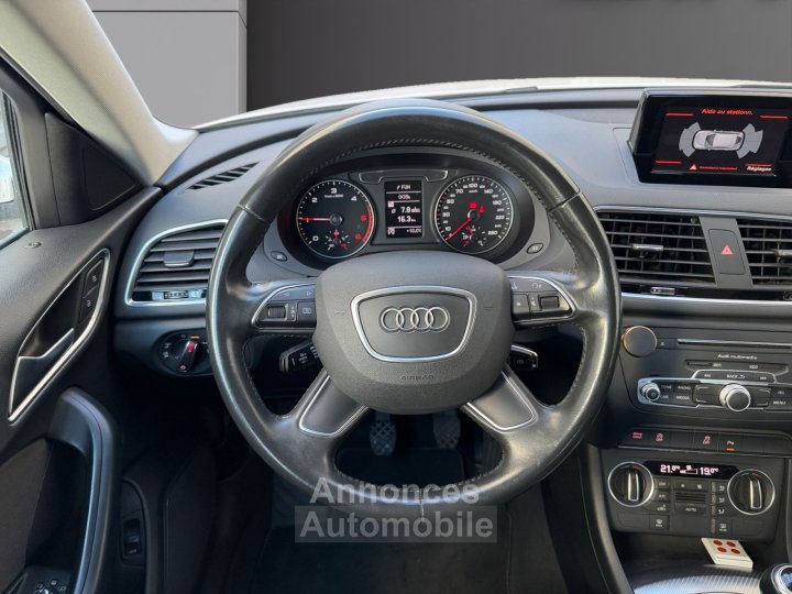Audi Q3 BUSINESS 20 TDI Ultra 150 ch - Attelage - Coffre et rétro électrique - GARANTIE 12 MOIS - 13