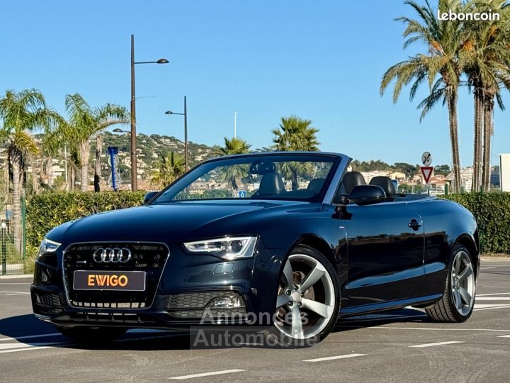 Audi A5 cabriolet 30 v6 tdi 245ch s-line plus quattro s-tronic b&o sieges s5 rotor grosse revision neuve - 1
