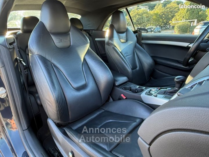 Audi A5 cabriolet 30 v6 tdi 245ch s-line plus quattro s-tronic b&o sieges s5 rotor grosse revision neuve - 23