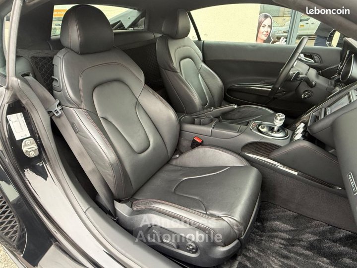 Audi R8 coupe 52 fsi 525ch quattro v10 pack carbone entretiens constructeur2eme main - 12