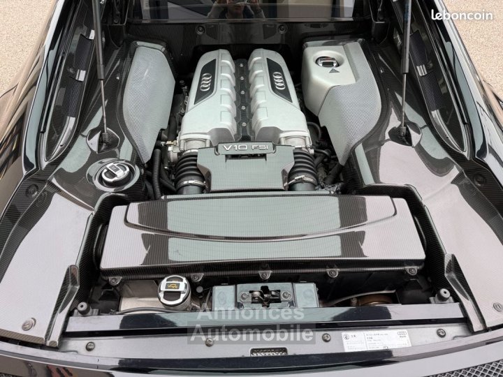 Audi R8 coupe 52 fsi 525ch quattro v10 pack carbone entretiens constructeur2eme main - 15