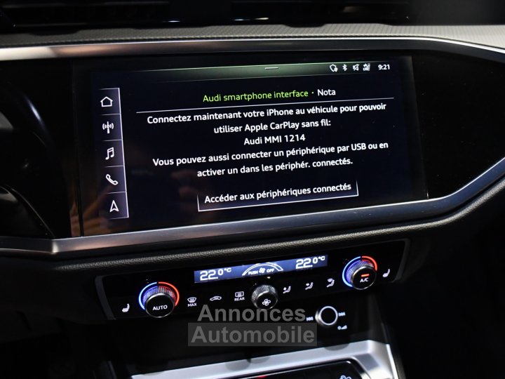 Audi Q3 Advanced 35 TDI 150 S-Tronic GPS Virtual Cam&eacute;ra Car Play ACC Pr&eacute; Sense LED JA 18 - 23