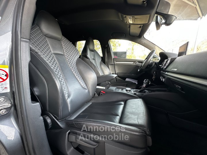 Audi S3 SPORTBACK 20 TFSI 310 S tronic 7 Quattro / Origine France / Bang Olufsen / Si&egrave;ges RS / Virtual Cockpit - 11