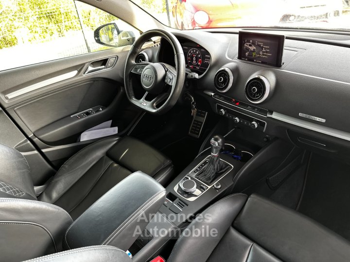 Audi S3 SPORTBACK 20 TFSI 310 S tronic 7 Quattro / Origine France / Bang Olufsen / Si&egrave;ges RS / Virtual Cockpit - 13