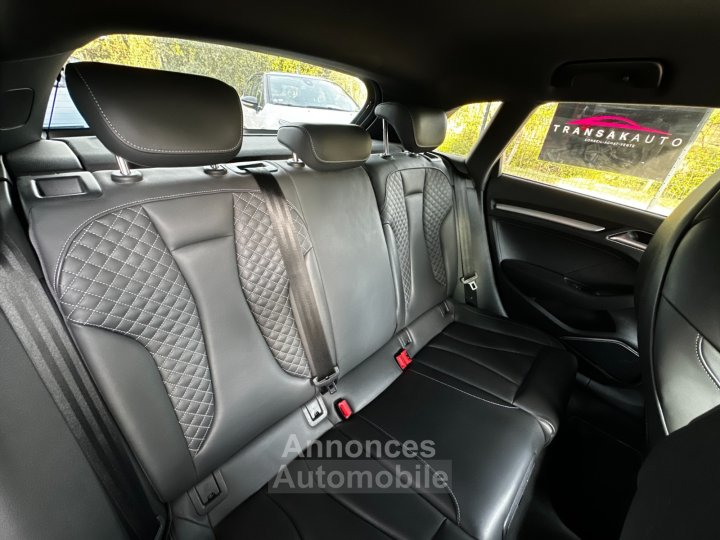 Audi S3 SPORTBACK 20 TFSI 310 S tronic 7 Quattro / Origine France / Bang Olufsen / Si&egrave;ges RS / Virtual Cockpit - 15
