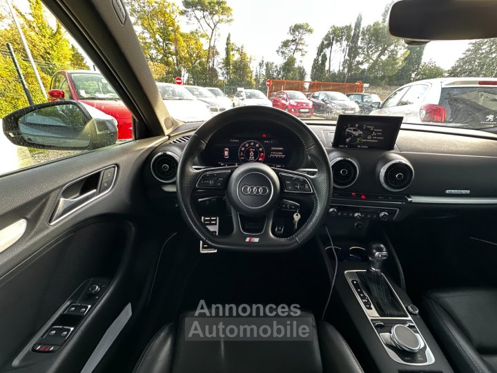Audi S3 SPORTBACK 20 TFSI 310 S tronic 7 Quattro / Origine France / Bang Olufsen / Si&egrave;ges RS / Virtual Cockpit - 18