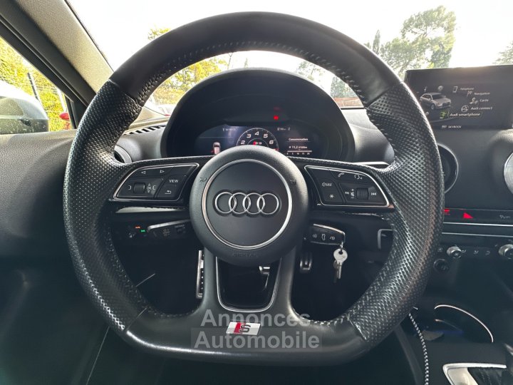 Audi S3 SPORTBACK 20 TFSI 310 S tronic 7 Quattro / Origine France / Bang Olufsen / Si&egrave;ges RS / Virtual Cockpit - 19