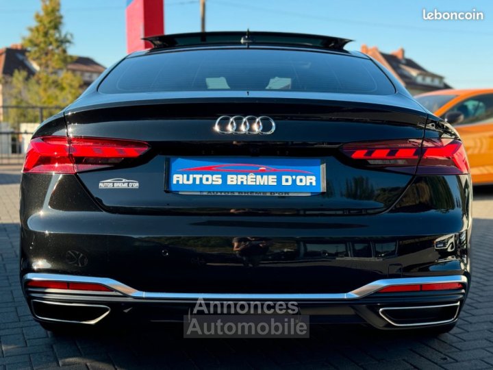 Audi A5 Sportback 499/mois 40 TDI 190ch S LINE S-Tronic7 Options Hayon 1ère MAIN Origine Fr Révision à jour/Aucun frais à prévoir Garantie 6 ANS - 9
