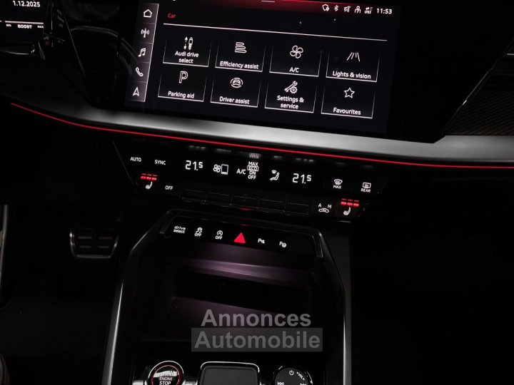 Audi S3 8Y 20 310 S-Tronic - Première main - Noir Mythic - 36
