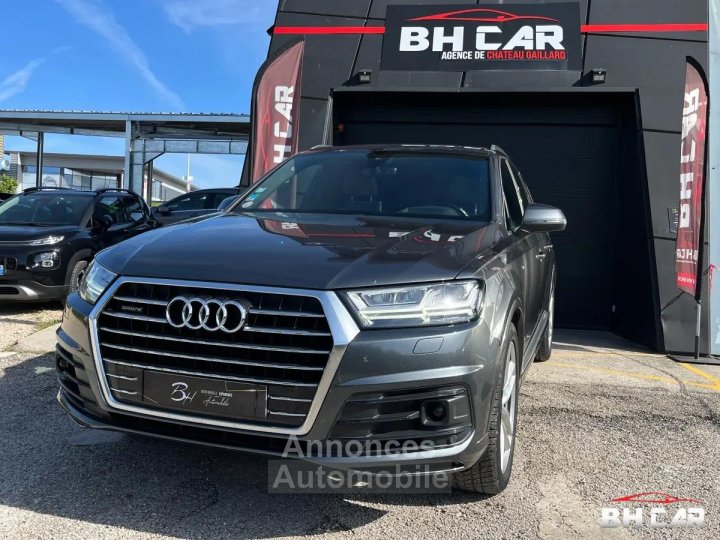 Audi Q7 30 TDI 272 S-LINE - 7 places - Moteur neuf garanti 12/2026 - Attelage - Toit ouvrant - 1