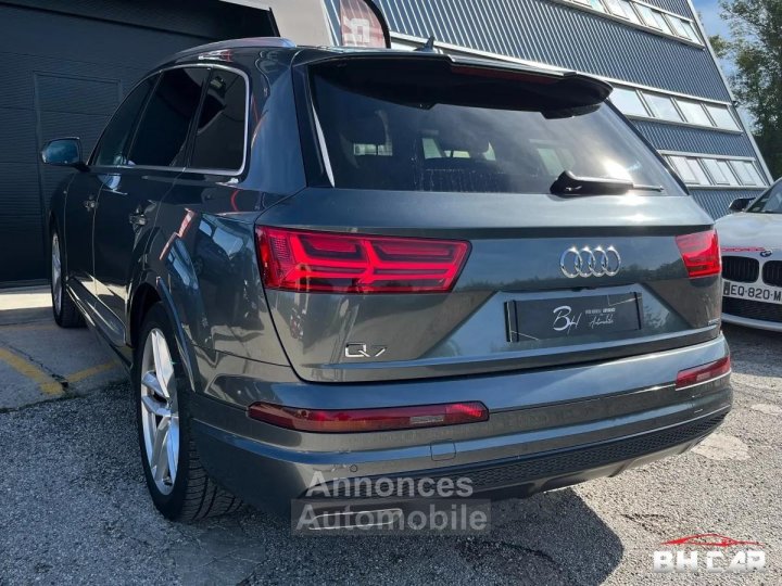 Audi Q7 30 TDI 272 S-LINE - 7 places - Moteur neuf garanti 12/2026 - Attelage - Toit ouvrant - 8
