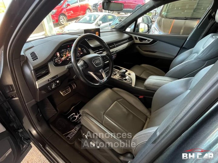 Audi Q7 30 TDI 272 S-LINE - 7 places - Moteur neuf garanti 12/2026 - Attelage - Toit ouvrant - 9