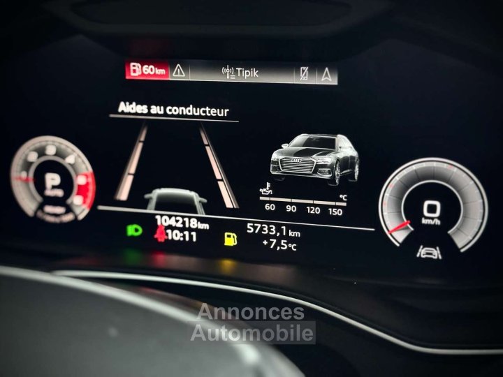 Audi A6 BREAK20TDi-1ERPRO-COCKPIT-CUIR-CAMERA360-ATTELAGE - 18