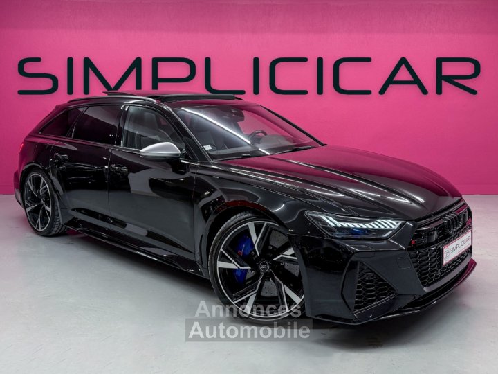 Audi RS6 AVANT C8 4,0 V8 TFSI 600CH QUATTRO TIPTRONIC - IMMAT FRANCAISE - SUIVI - CERAMIQUES - TOIT OUVRANT - BO - SOFT CLOSE - GARANTIE - 1