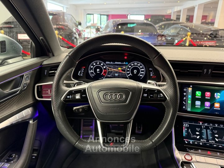 Audi RS6 AVANT C8 4,0 V8 TFSI 600CH QUATTRO TIPTRONIC - IMMAT FRANCAISE - SUIVI - CERAMIQUES - TOIT OUVRANT - BO - SOFT CLOSE - GARANTIE - 22