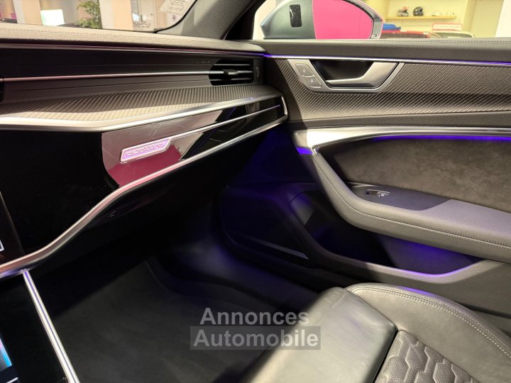 Audi RS6 AVANT C8 4,0 V8 TFSI 600CH QUATTRO TIPTRONIC - IMMAT FRANCAISE - SUIVI - CERAMIQUES - TOIT OUVRANT - BO - SOFT CLOSE - GARANTIE - 31