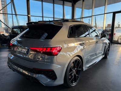 Audi RS3 Sportback MALUS PAYE Gris Nardo Echappement Sport Volant Alcantara Bang&Olufsen Si&egrave;ges RS Toit Ouvrant Pack Black Carplay 19P Garantie 6 ans 909-mois   - 3