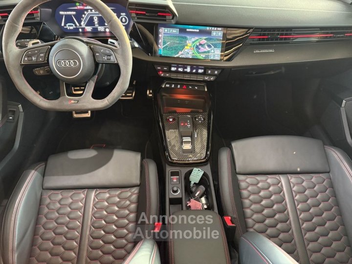 Audi RS3 Sportback MALUS PAYE Gris Nardo Echappement Sport Volant Alcantara Bang&Olufsen Si&egrave;ges RS Toit Ouvrant Pack Black Carplay 19P Garantie 6 ans 909-mois - 5