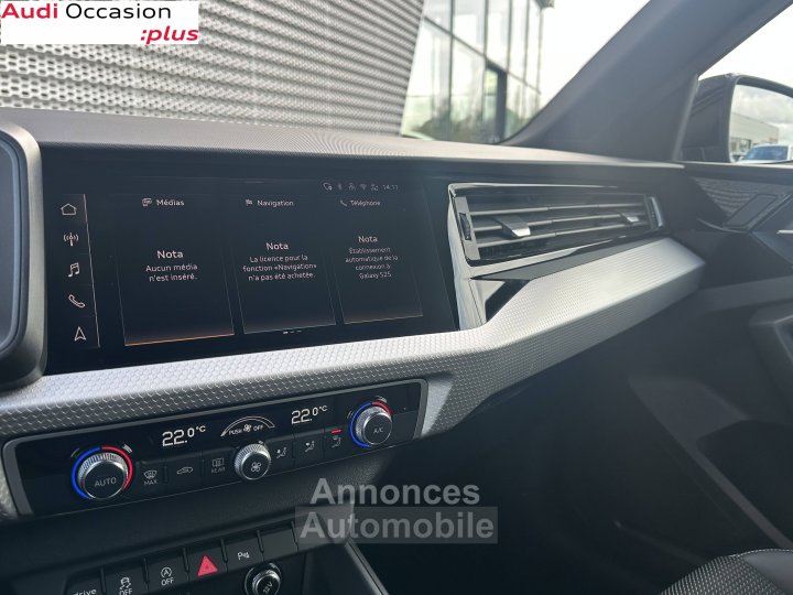 Audi A1 Sportback 30 TFSI 116 ch S tronic 7 S Line Plus - 22