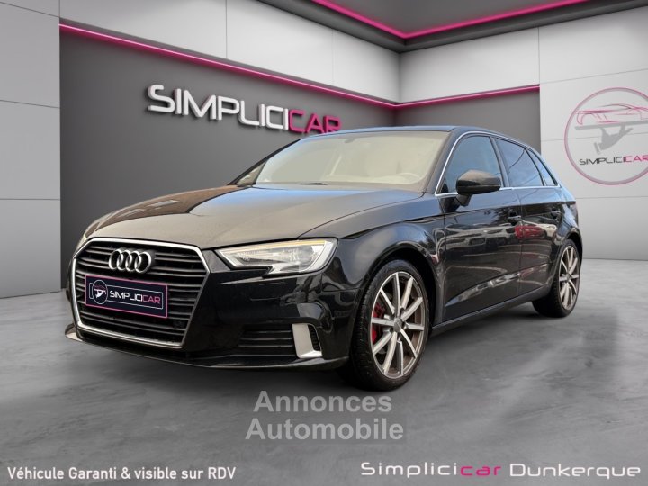 Audi A3 20 TDI 150 S-Tronic 7 Design Luxe Toit Ouvrant CarPlay Volant Méplat Garantie 12 Mois - 5