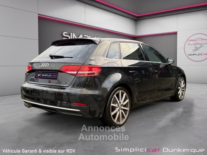 Audi A3 20 TDI 150 S-Tronic 7 Design Luxe Toit Ouvrant CarPlay Volant Méplat Garantie 12 Mois - 8