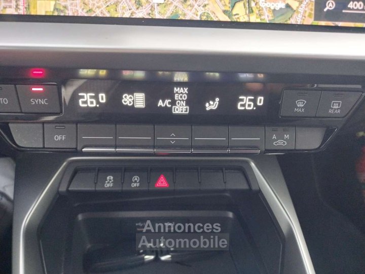 Audi A3 S tronic-AUTOMATIQUE-GPS-CARPLAY-CLIM-GARANTIE- - 16