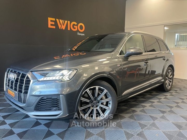 Audi Q7 55 tfsie v6 30l 381ch phev s-line quattro bva attelage carplay matrix led - 1