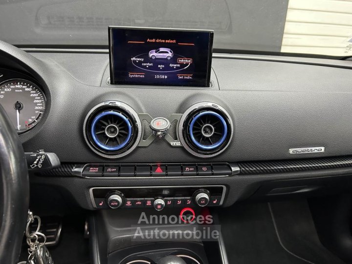 Audi S3 Quattro 20 TFSI 300 S-TRONIC Toit Ouvrant / Si&eacute;ges chauffant / Ligne Miltek - 33