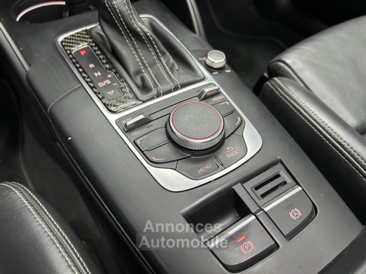 Audi S3 Quattro 20 TFSI 300 S-TRONIC Toit Ouvrant / Si&eacute;ges chauffant / Ligne Miltek - 37
