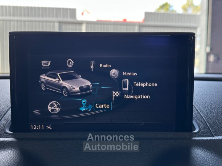 Audi A3 CABRIOLET 35 TFSI CoD 150 S tronic 7 Design Luxe/ VIRTUAL COCKPIT/ SIEGES SPORT CUIR/ APPLE CAR PLAY - 24