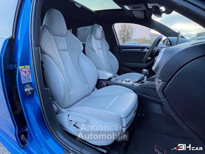 Audi RS3 SPORTBACK 25 TFSI 400 DAZA QUATTRO S TRONIC 7 - Toit ouvrant - B&O - Différentiel sport - 19