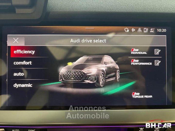 Audi RS3 SPORTBACK 25 TFSI 400 QUATTRO S-TRONIC BVA VEHICULE FR PAS DE MALUS - 21