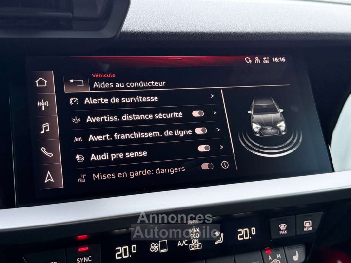 Audi A3 Sièges cuir-chauff LED ACC Park assist - 29