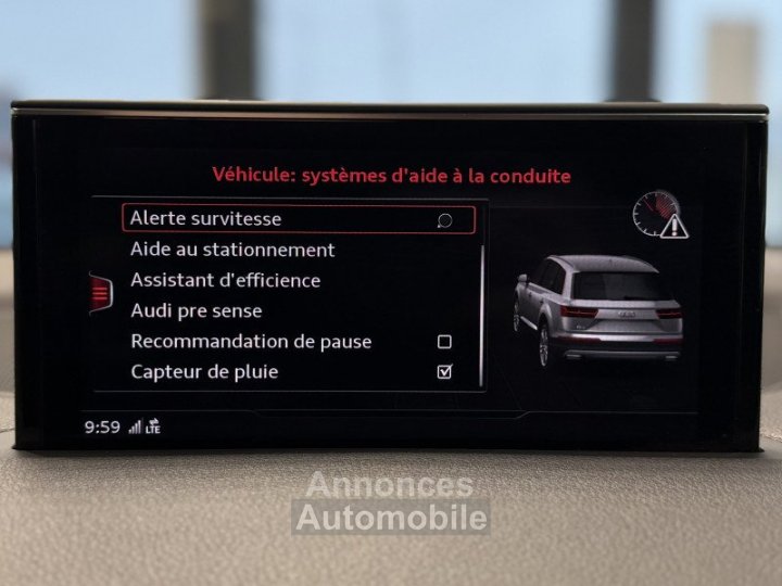 Audi Q7 / A PARTIR DE 497,41/MOIS* / 30 V6 TDI 218CH ULTRA CLEAN DIESEL AVUS QUATTRO TIPTRONIC 7 PLACES - 20