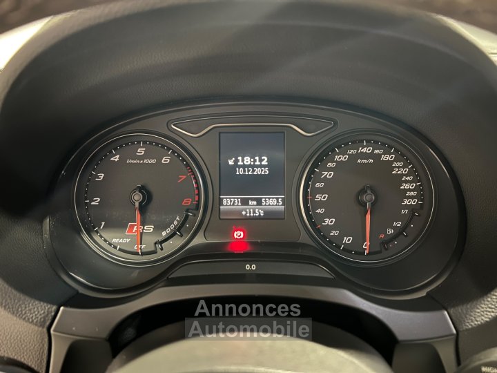 Audi RS3 SPORTBACK 25 TFSI 367 ch Quattro S tronic 7 - 22