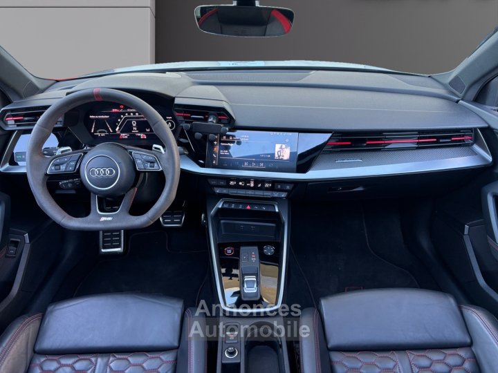 Audi RS3 SPORTBACK 25 TFSI 400 S tronic 7 Quattro IMMAT FR GRIS NARDO FREINS CERAMIQUE TOIT OUVRANT BANGOLUFSEN BECQUET CARBONE GARANTIE 12 MOIS - 2