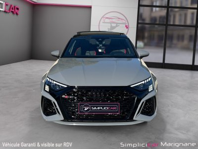 Audi RS3 SPORTBACK 25 TFSI 400 S tronic 7 Quattro IMMAT FR GRIS NARDO FREINS CERAMIQUE TOIT OUVRANT BANGOLUFSEN BECQUET CARBONE GARANTIE 12 MOIS   - 8