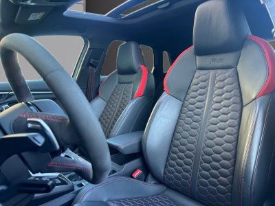 Audi RS3 SPORTBACK 25 TFSI 400 S tronic 7 Quattro IMMAT FR GRIS NARDO FREINS CERAMIQUE TOIT OUVRANT BANGOLUFSEN BECQUET CARBONE GARANTIE 12 MOIS   - 10