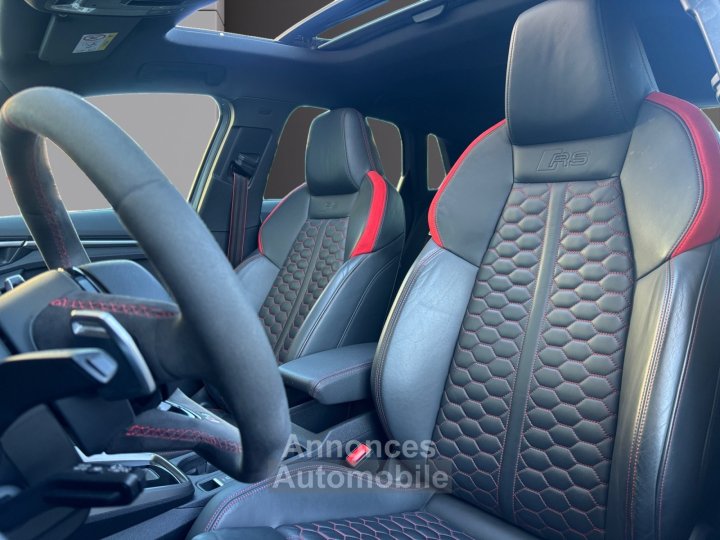 Audi RS3 SPORTBACK 25 TFSI 400 S tronic 7 Quattro IMMAT FR GRIS NARDO FREINS CERAMIQUE TOIT OUVRANT BANGOLUFSEN BECQUET CARBONE GARANTIE 12 MOIS - 10